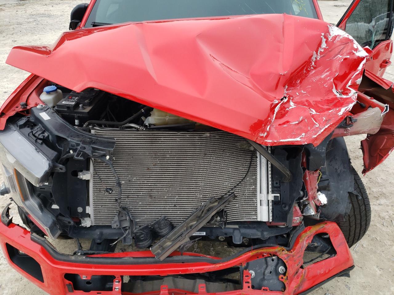 2020 Ford F-150 VIN 1FTEW1C53LFC05279 Copart auction photo, front end / side damage thumbnail 11