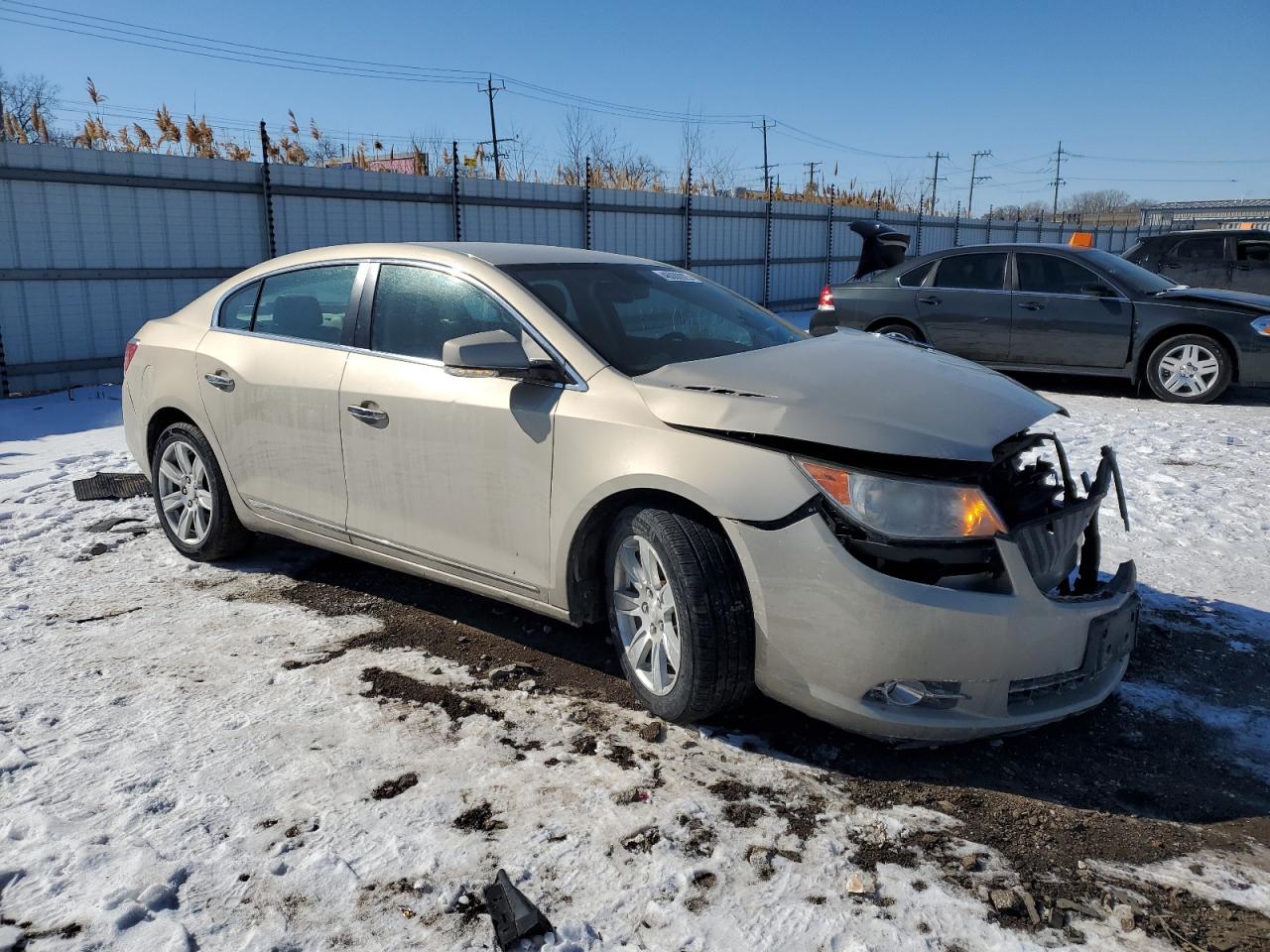 2012 Buick LaCrosse VIN 1G4GC5E31CF161931 Copart auction photo, front end / side damage thumbnail 4
