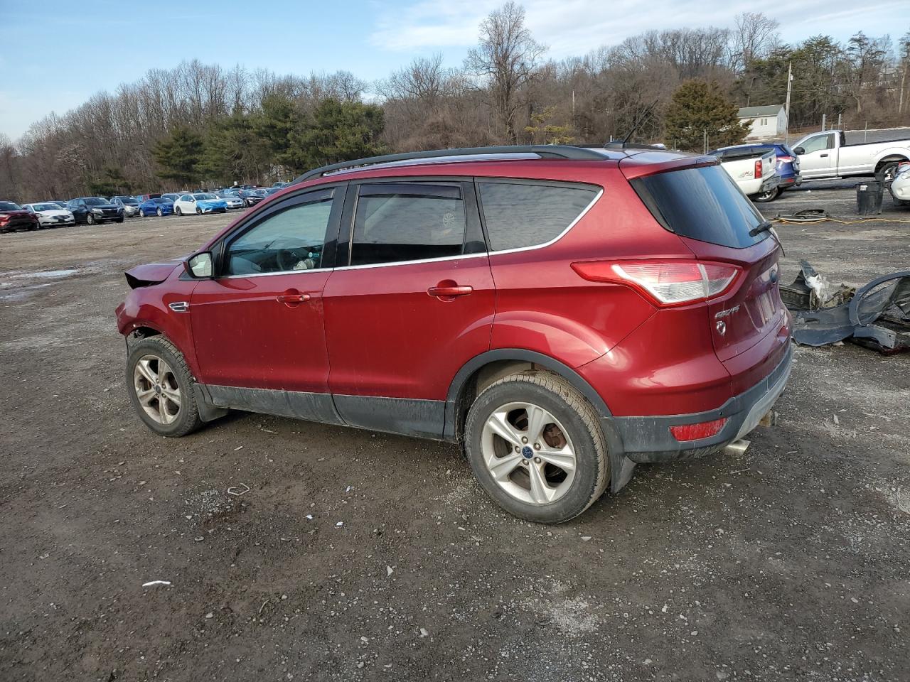 2014 Ford Escape VIN 1FMCU9G98EUD05591 Copart auction photo, front end damage thumbnail 2