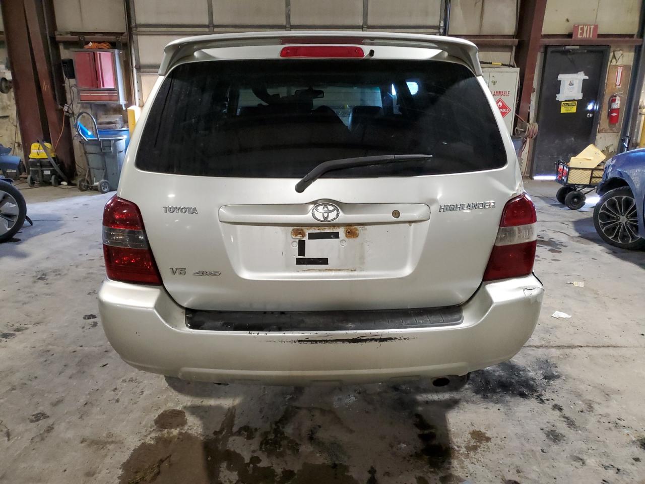 2006 Toyota Highlander VIN JTEEP21A260186603 Copart auction photo, front end / frame damage damage thumbnail 6