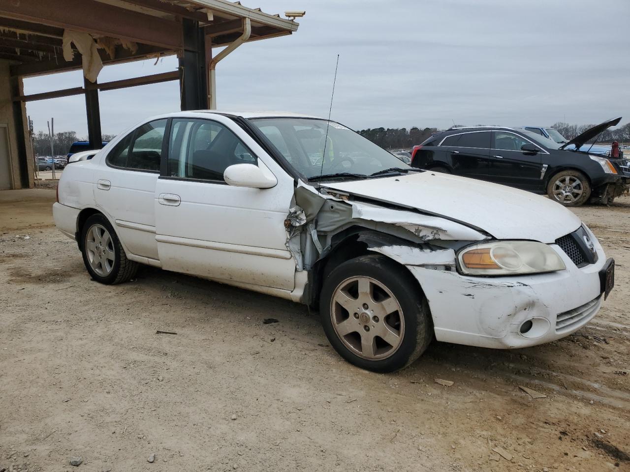 2006 Nissan Sentra VIN 3N1CB51D36L532704 Copart auction photo, side / front end damage thumbnail 4
