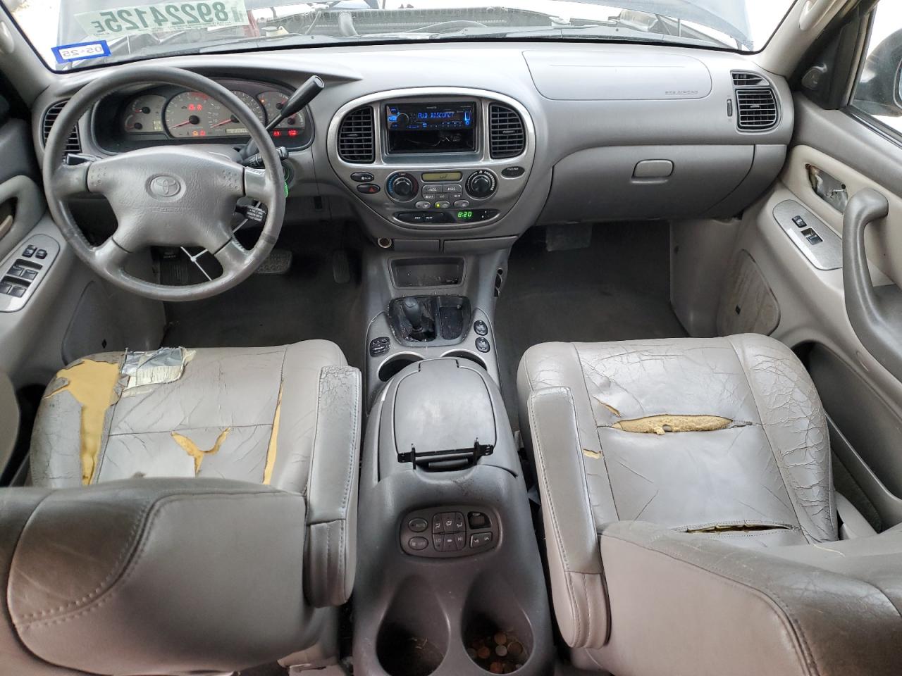 2001 Toyota Sequoia VIN 5TDBT48A41S041363 Copart auction photo, front end / side damage thumbnail 8
