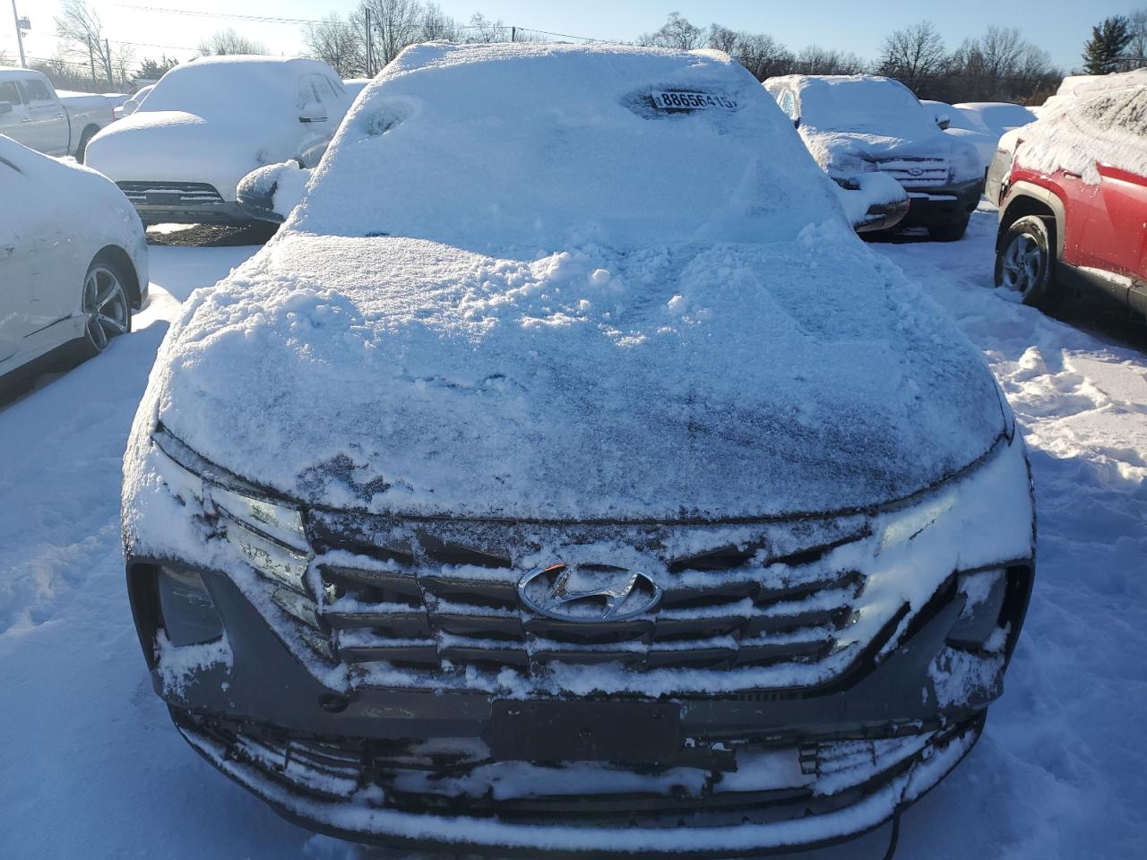 2022 Hyundai Tucson VIN KM8JFCA1XNU035622 Copart auction photo, front end damage thumbnail 5