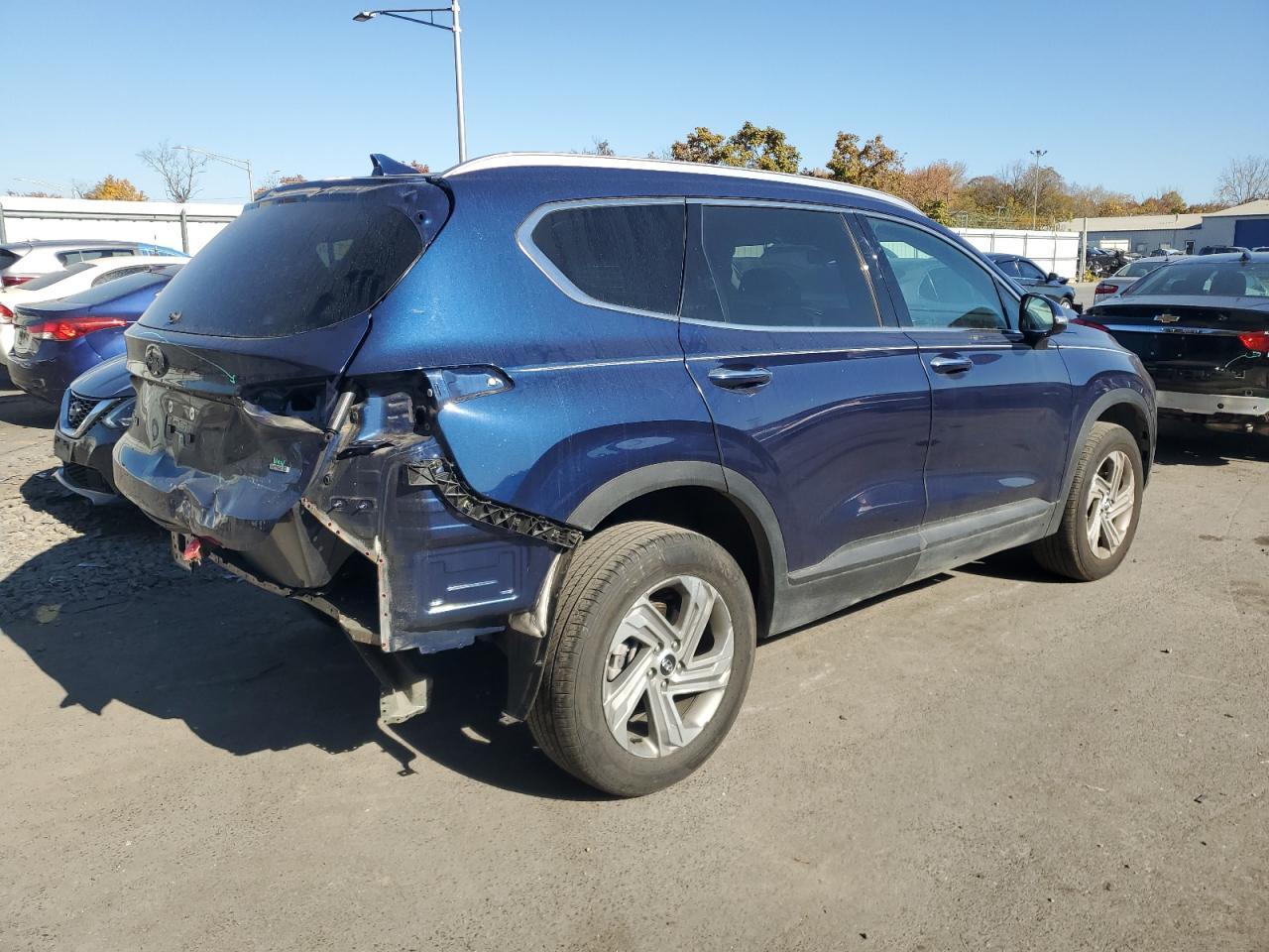 2023 Hyundai Santa Fe VIN 5NMS2DAJ3PH569629 Copart auction photo, rear end damage thumbnail 3