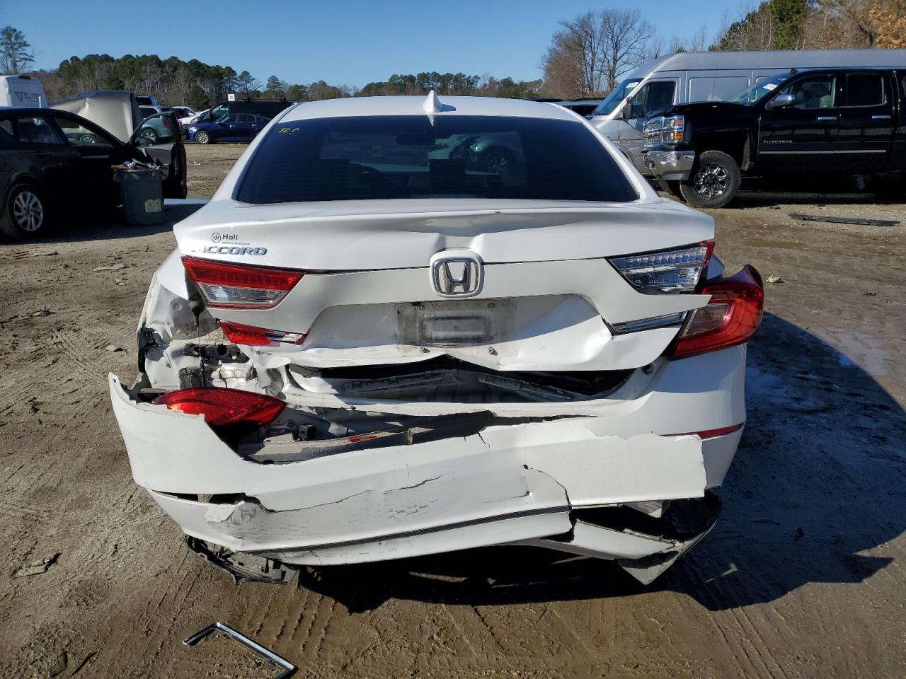 2022 Honda Accord VIN 1HGCV1F17NA017207 Copart auction photo, front end / rear end damage thumbnail 6
