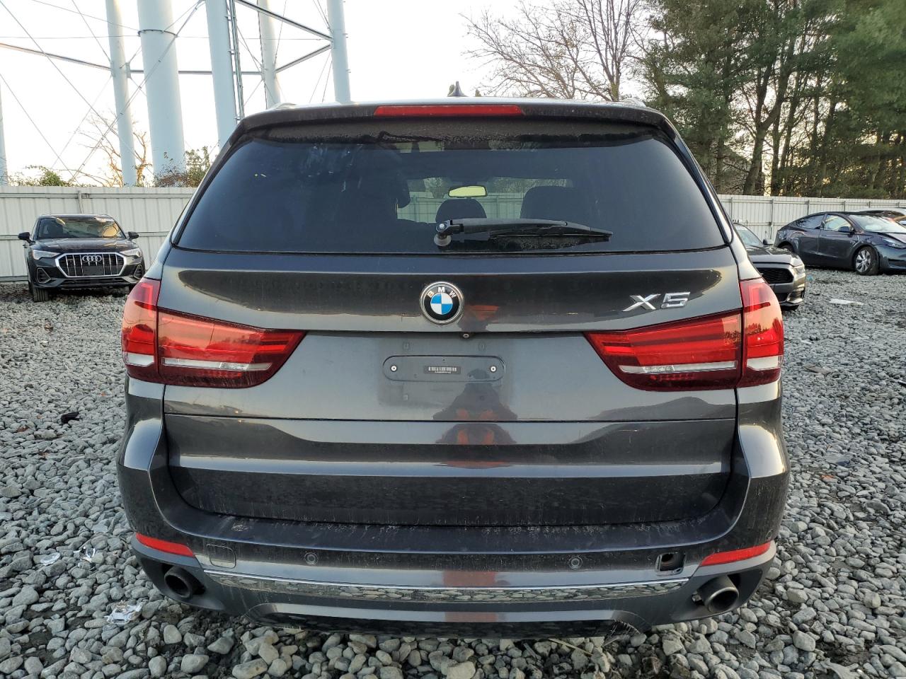 2014 BMW X5 VIN 5UXKR0C53E0K45418 Copart auction photo, front end / side damage thumbnail 6