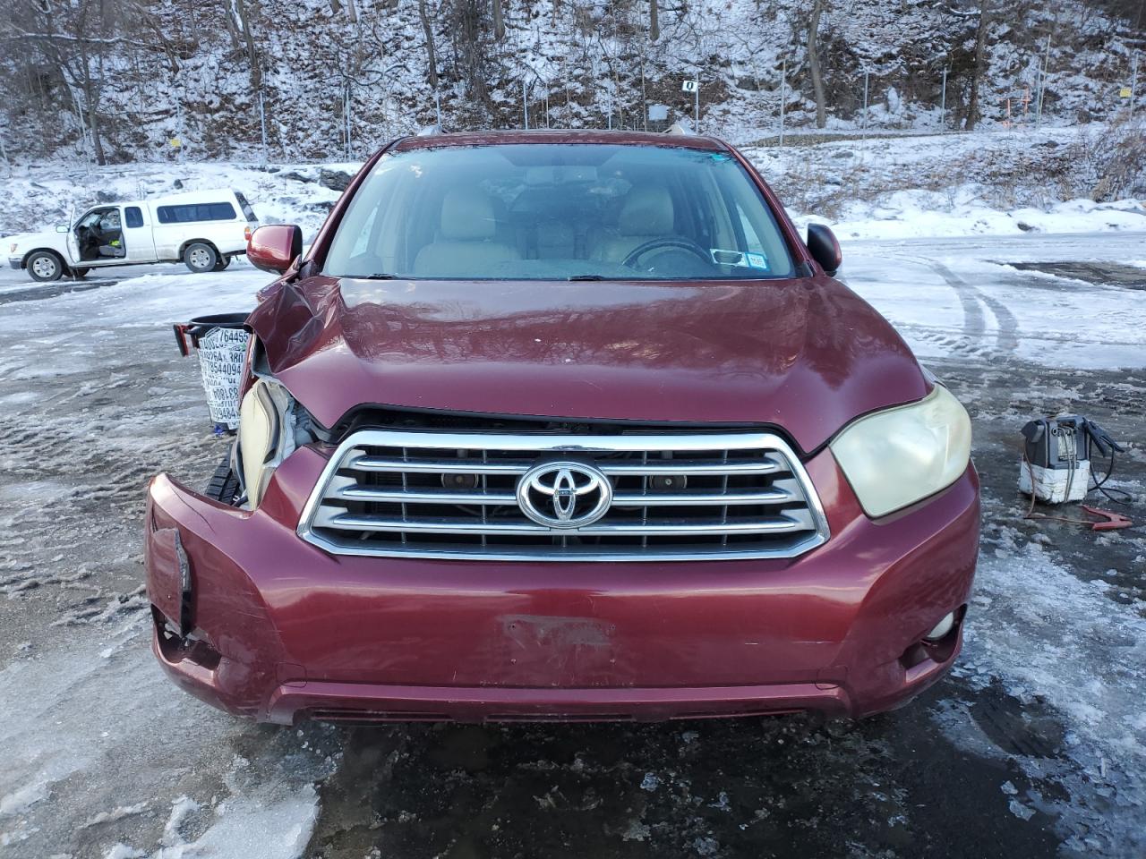 2008 Toyota Highlander VIN JTEES42A482102068 Copart auction photo, front end / side damage thumbnail 5