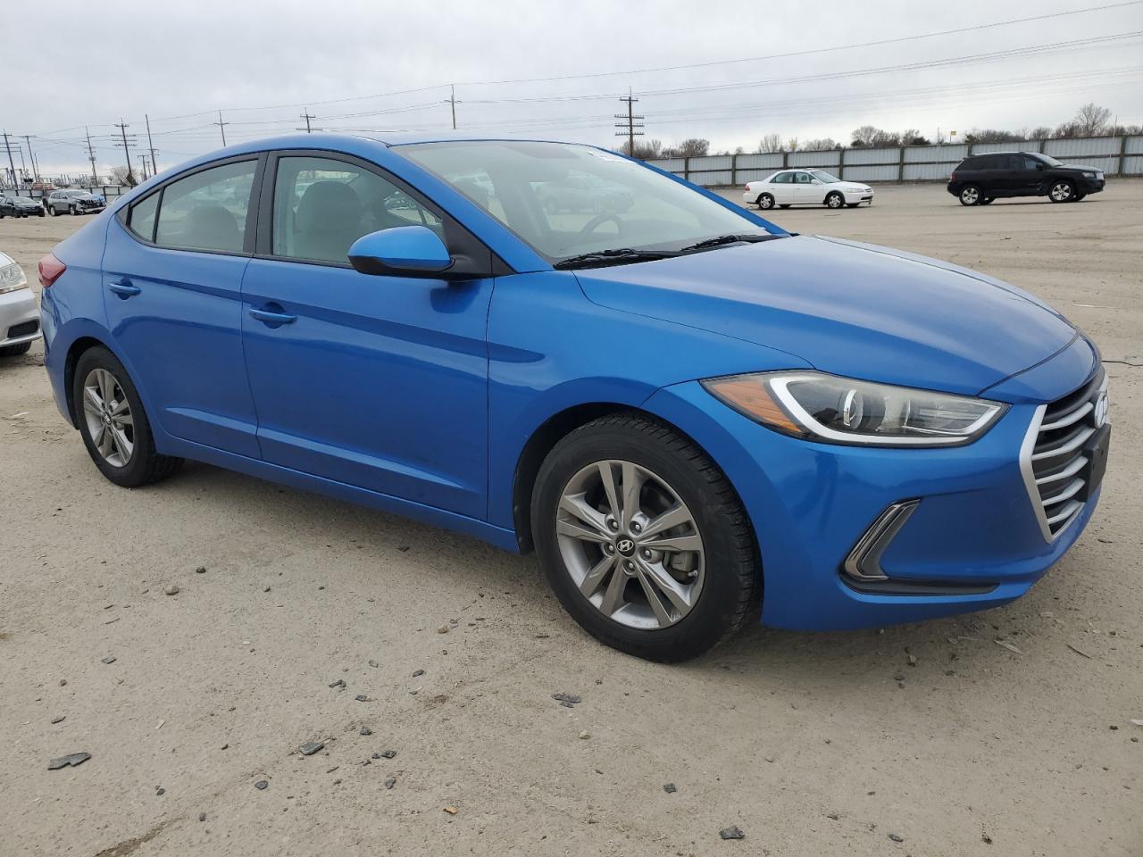 2018 Hyundai Elantra VIN KMHD84LF4JU555542 Copart auction photo, front end damage thumbnail 4