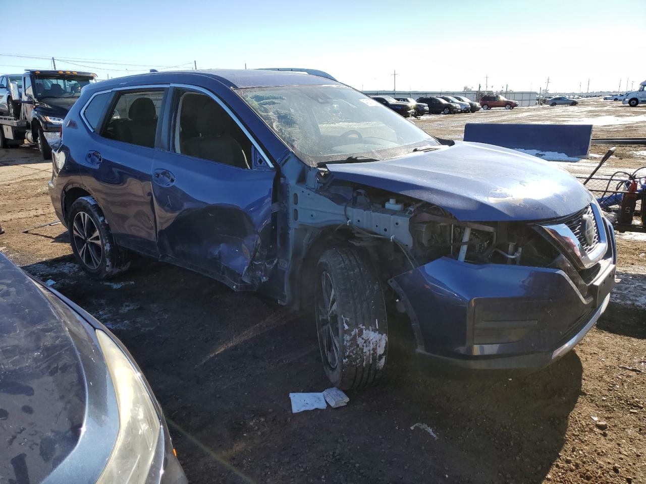 2019 Nissan Rogue VIN JN8AT2MV7KW392623 Copart auction photo, side damage thumbnail 4