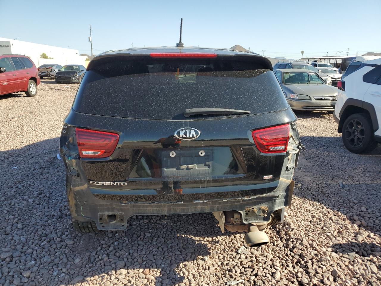 2019 KIA Sorento VIN 5XYPG4A30KG579353 Copart auction photo, front end / rear end damage thumbnail 6