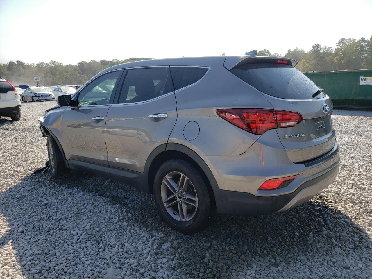 2017 Hyundai Santa Fe VIN 5XYZT3LBXHG385425 Copart auction photo, front end / undercarriage damage thumbnail 2