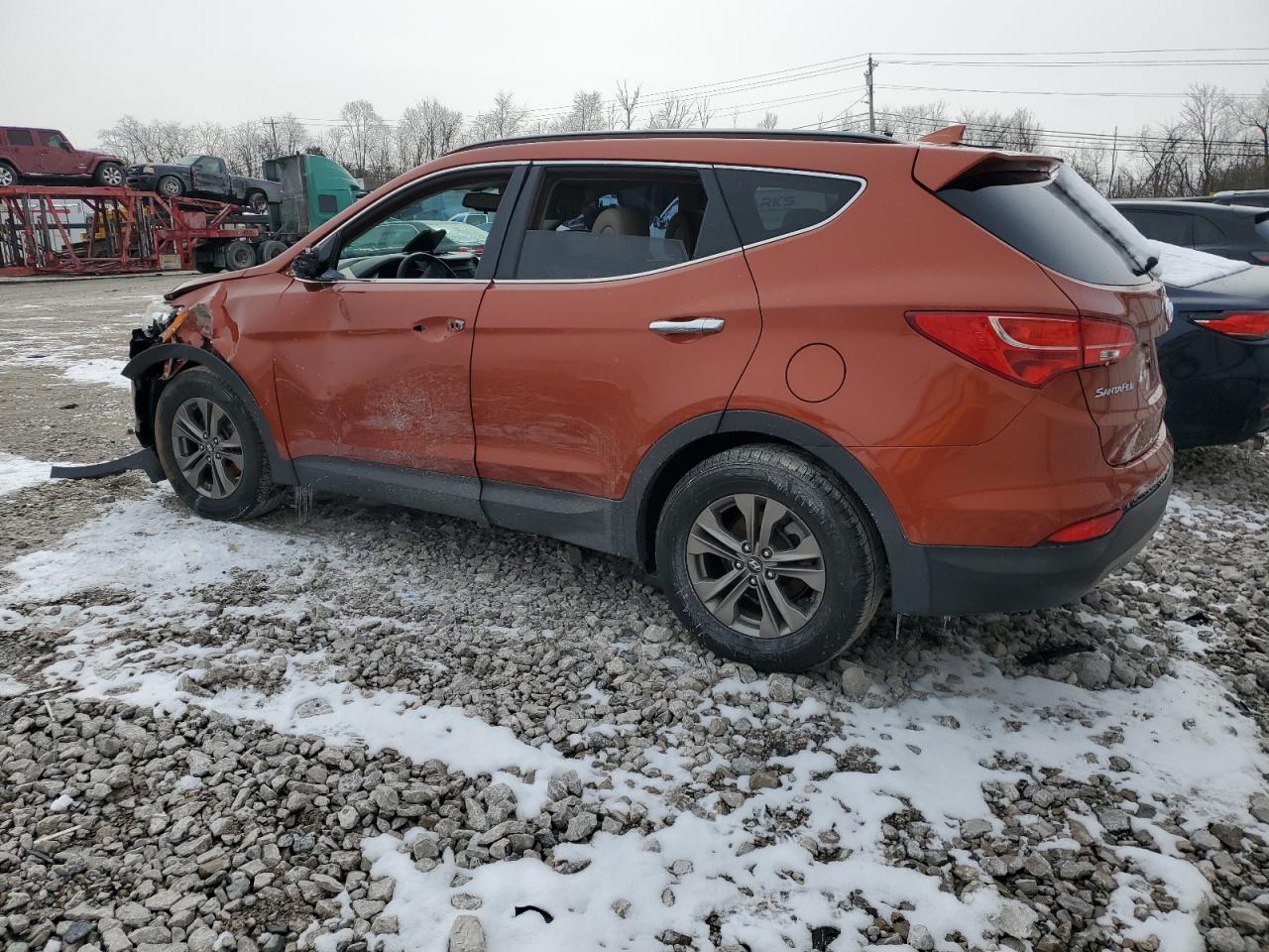 2015 Hyundai Santa Fe VIN 5XYZUDLB7FG239936 Copart auction photo, front end / side damage thumbnail 2