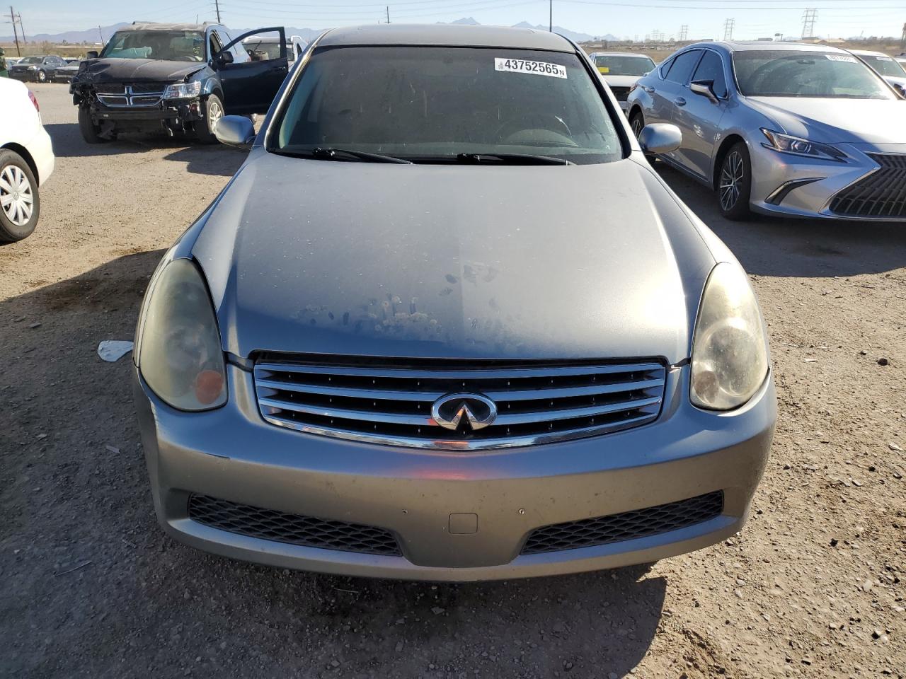 2006 Infiniti G VIN JNKCV51E16M503607 Copart auction photo, rear end / front end damage thumbnail 5