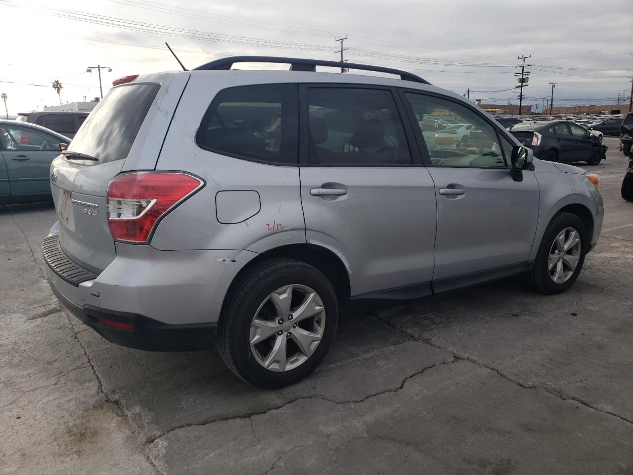 2015 Subaru Forester VIN JF2SJAFC8FH809383 Copart auction photo, water/flood damage thumbnail 3