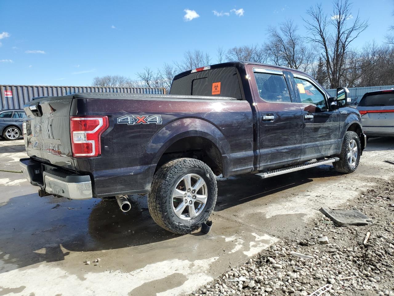 2018 Ford F-150 VIN 1FTFW1EG3JFE02498 Copart auction photo, front end / side damage thumbnail 3
