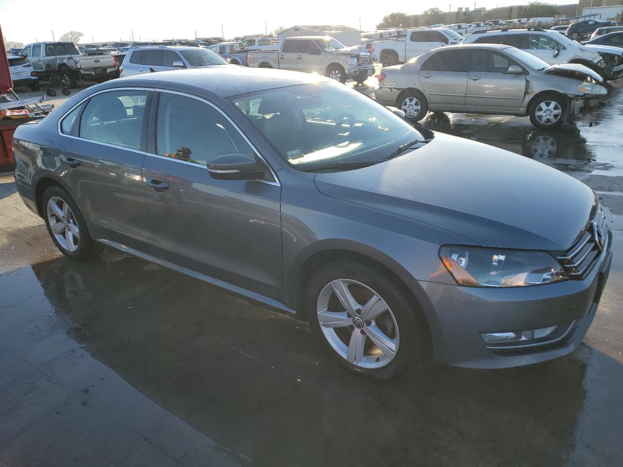2015 Volkswagen Passat VIN 1VWAS7A38FC091426 Copart auction photo, rear end damage thumbnail 4