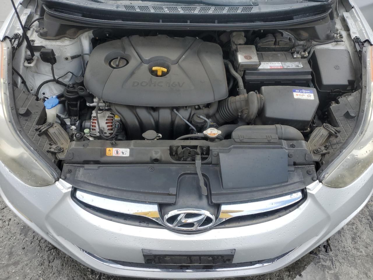 2013 Hyundai Elantra VIN KMHDH4AE7DU674457 Copart auction photo, vandalism damage thumbnail 11