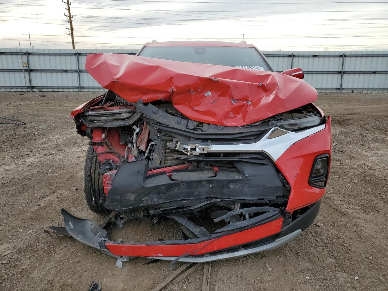 2021 Chevrolet Blazer VIN 3GNKBCRS5MS524663 Copart auction photo, front end / minor dent/scratches damage thumbnail 5