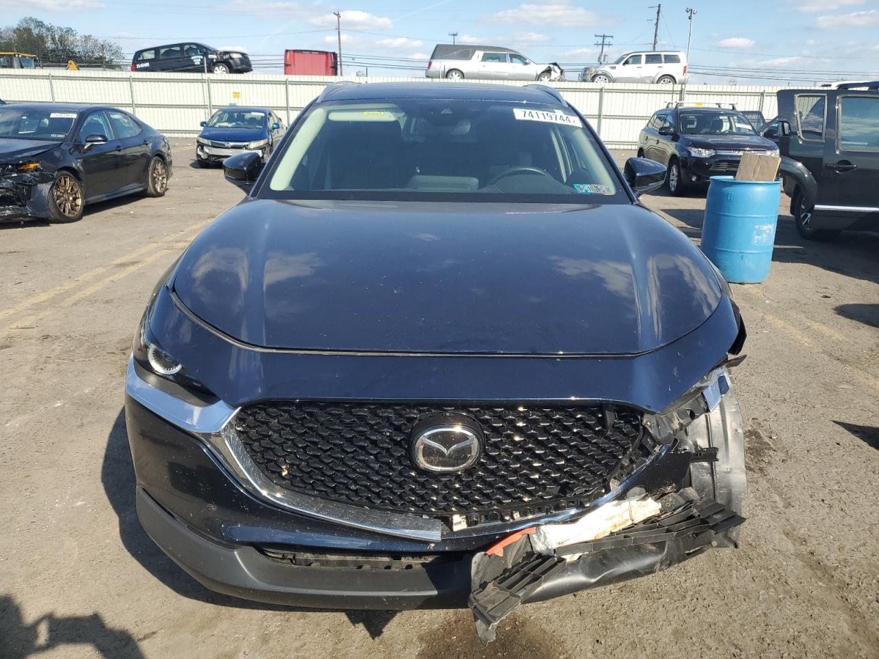 2022 Mazda CX-30 VIN 3MVDMBCL7NM454630 Copart auction photo, front end / side damage thumbnail 5