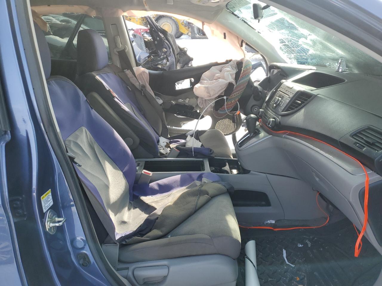 2014 Honda CR-V VIN 2HKRM4H35EH626056 Copart auction photo, front end / side damage thumbnail 7