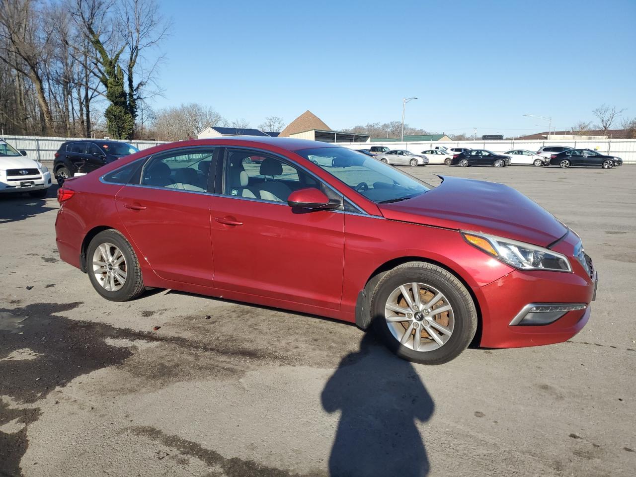 2015 Hyundai Sonata VIN 5NPE24AF6FH220250 Copart auction photo, front end damage thumbnail 4