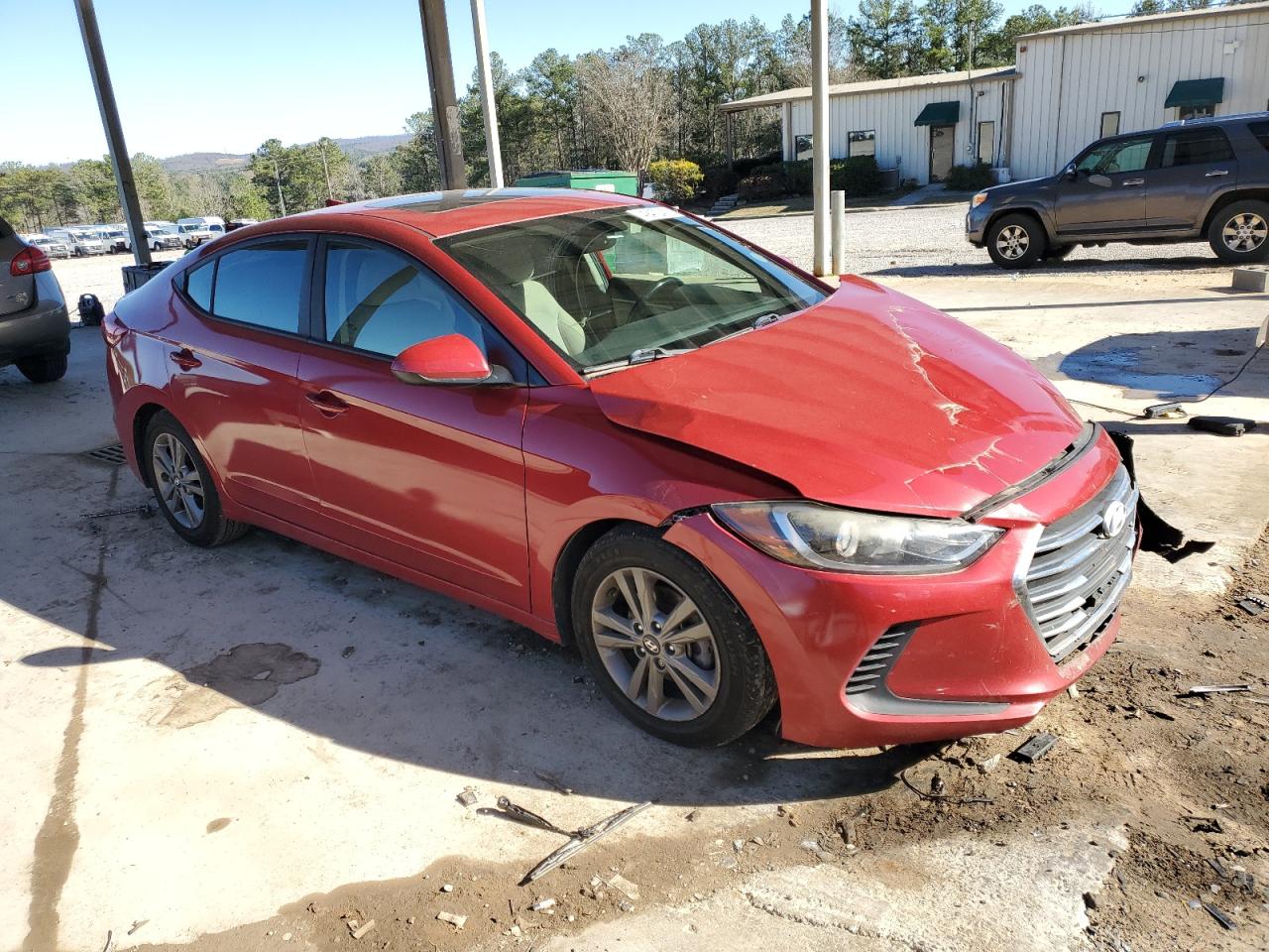 2017 Hyundai Elantra VIN 5NPD84LFXHH210072 Copart auction photo, front end damage thumbnail 4