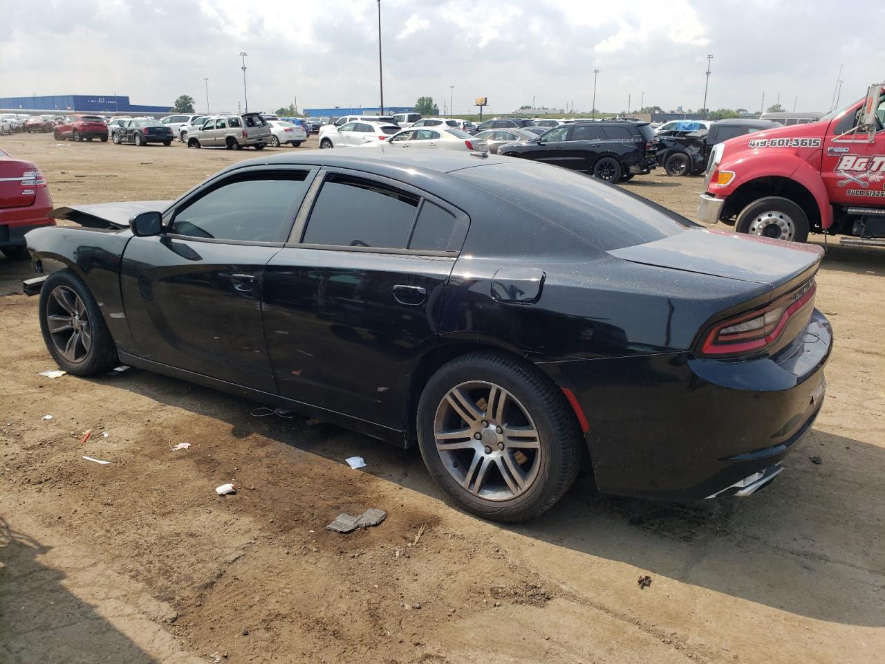 2015 Dodge Charger VIN 2C3CDXHG4FH765314 Copart auction photo, front end damage thumbnail 2