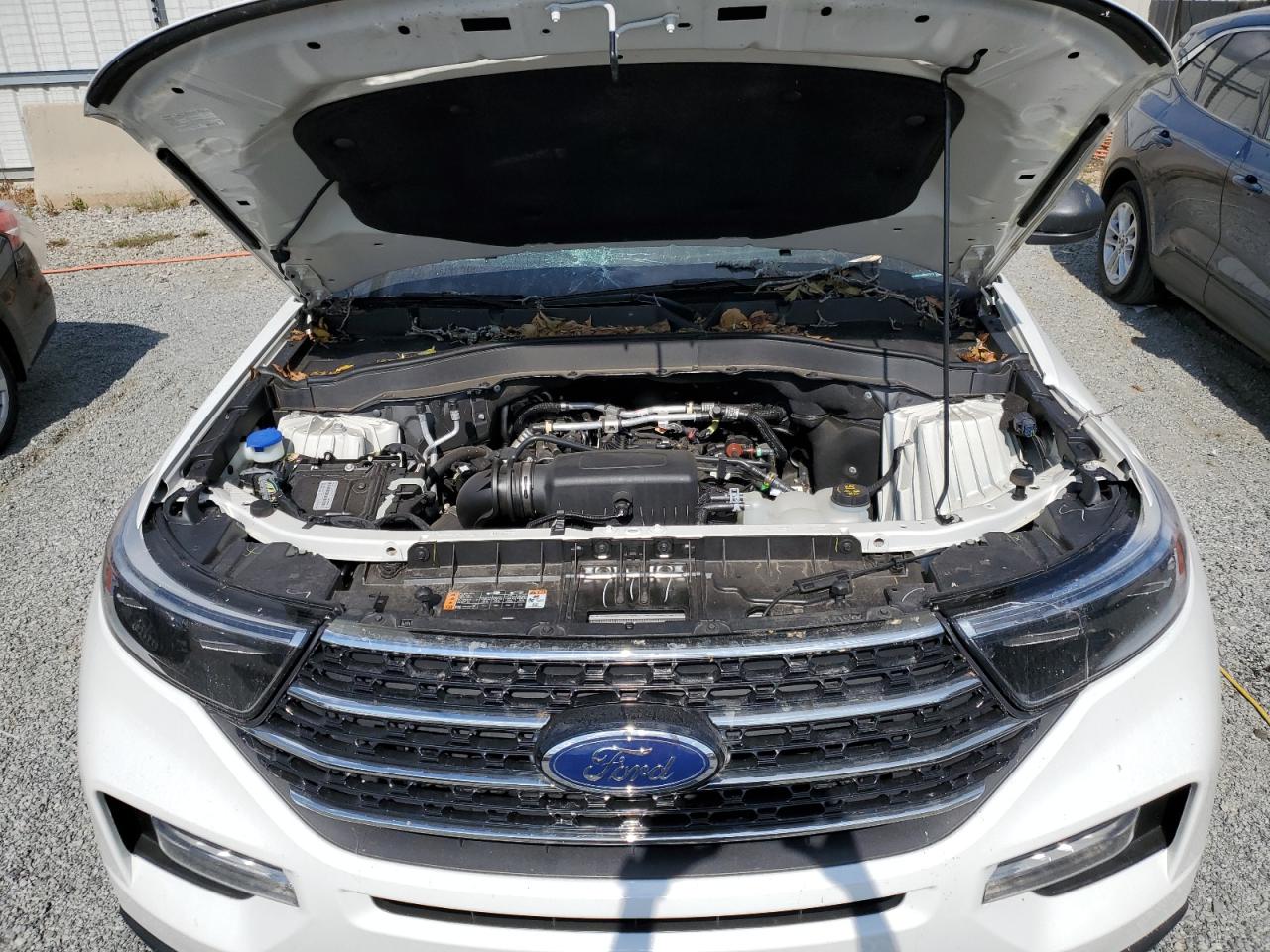 2021 Ford Explorer VIN 1FMSK7DH2MGB76178 Copart auction photo, top/roof damage thumbnail 12