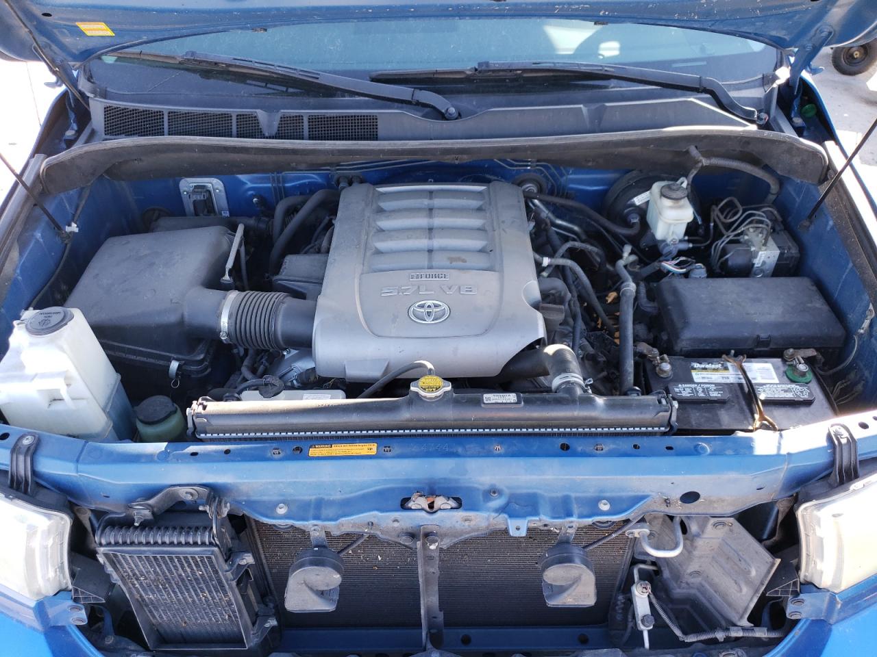 2007 Toyota Tundra VIN 5TBEV541X7S454859 Copart auction photo, rear end / hail damage thumbnail 11
