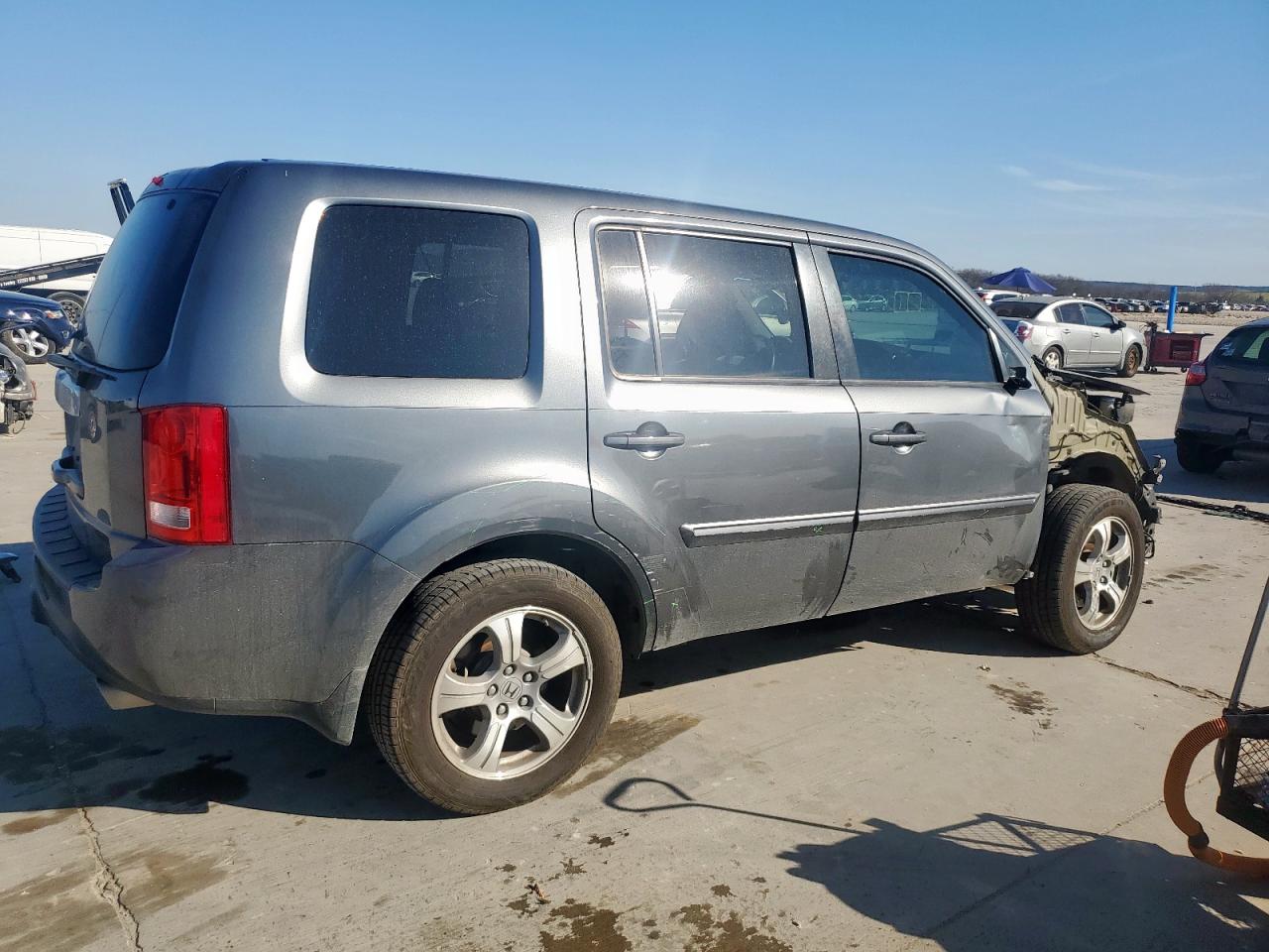 2013 Honda Pilot VIN 5FNYF3H7XDB031008 Copart auction photo, front end damage thumbnail 3