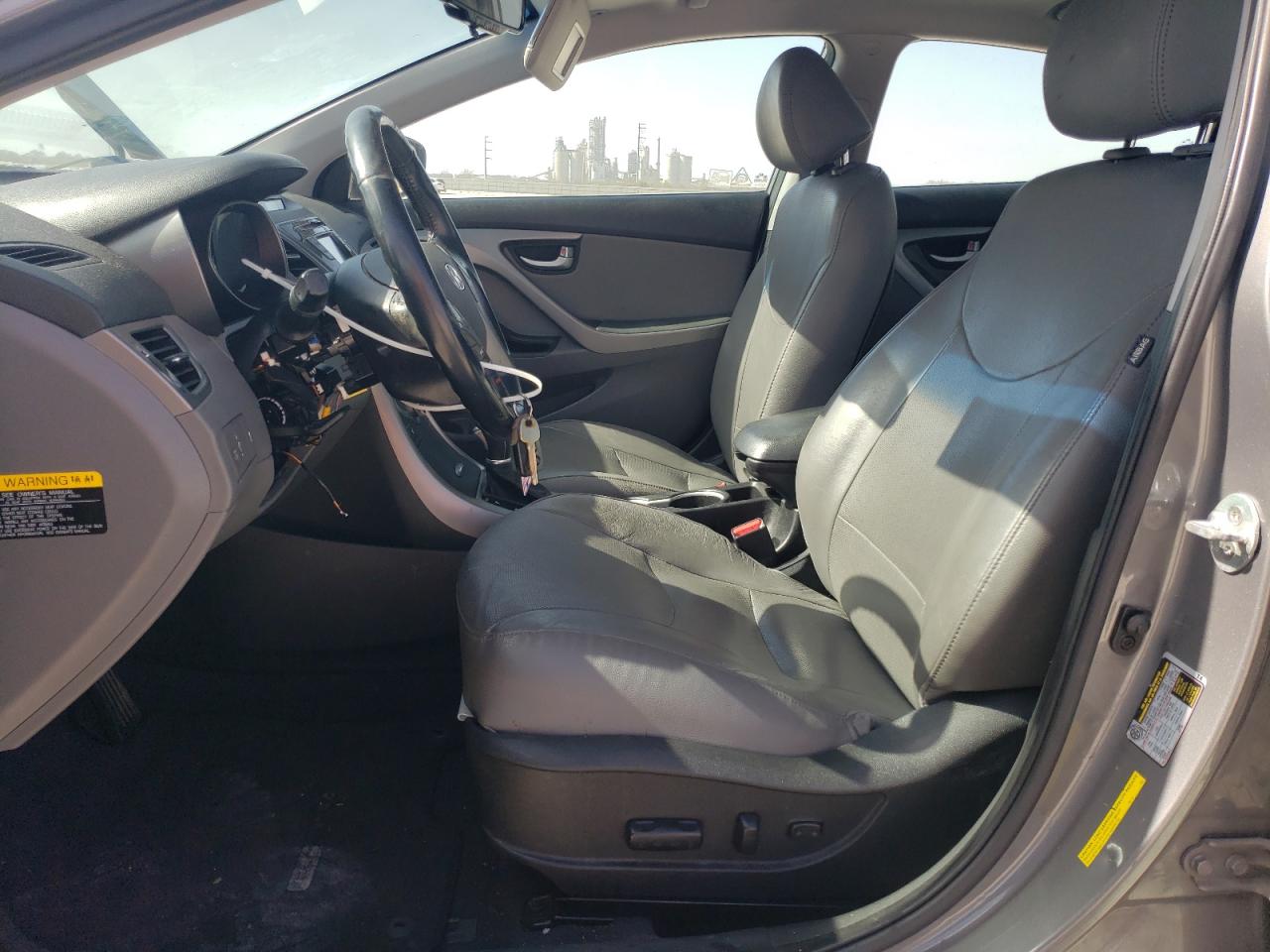 2014 Hyundai Elantra VIN 5NPDH4AE1EH523971 Copart auction photo, front end / vandalism damage thumbnail 7