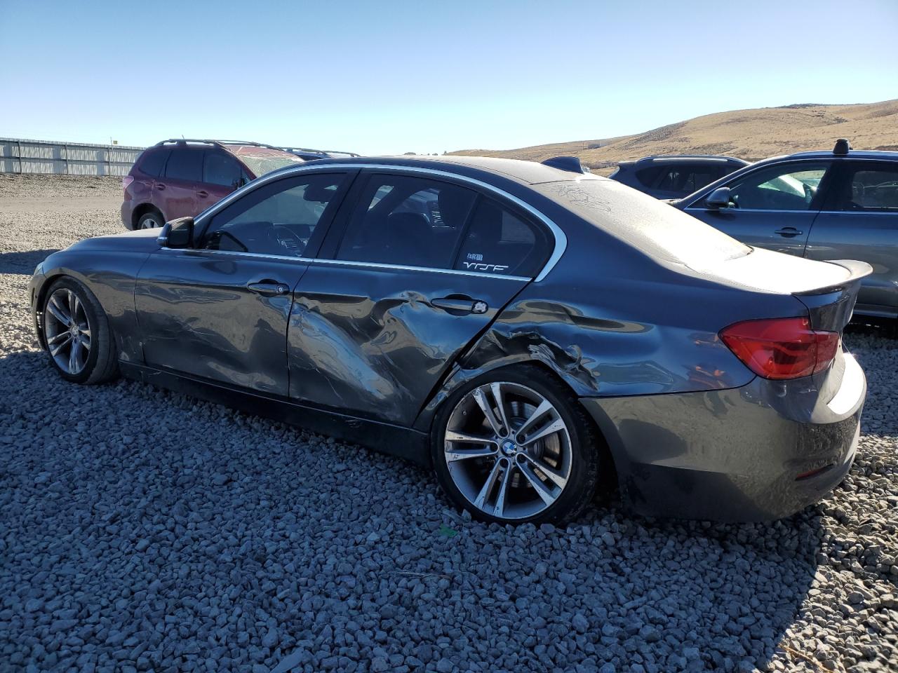 2016 BMW 3er VIN WBA8B7G57GNT14438 Copart auction photo, all over damage thumbnail 2