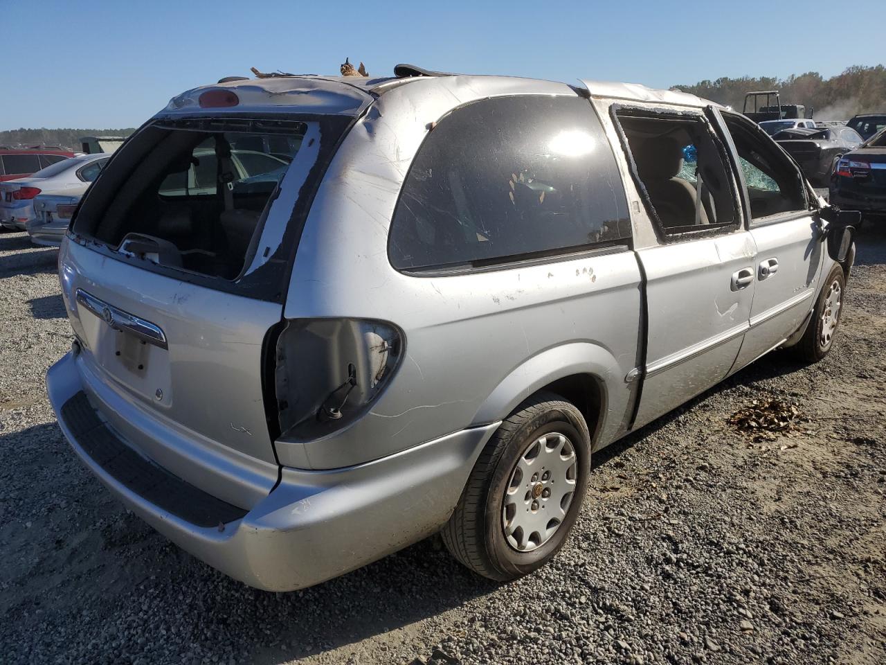 2001 Chrysler Town & Country VIN 2C4GP44G71R108258 Copart auction photo, top/roof damage thumbnail 3