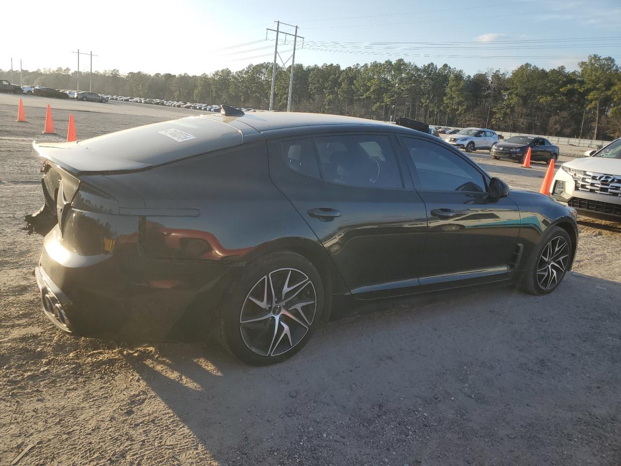 2022 KIA Stinger VIN KNAE35LD4N6113864 Copart auction photo, rear end damage thumbnail 3
