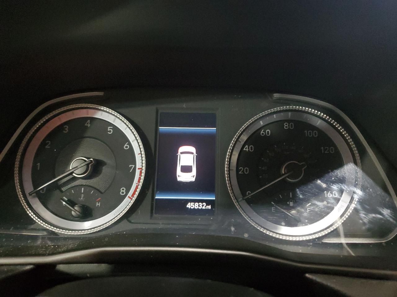 2020 Hyundai Sonata VIN 5NPEL4JA4LH048524 Copart auction photo, side / front end damage thumbnail 9