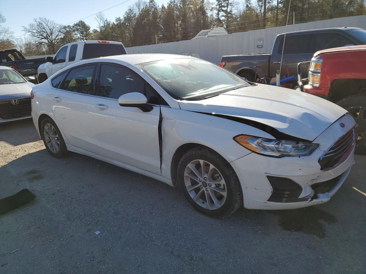 2020 Ford Fusion VIN 3FA6P0HD8LR103836 Copart auction photo, front end damage thumbnail 4