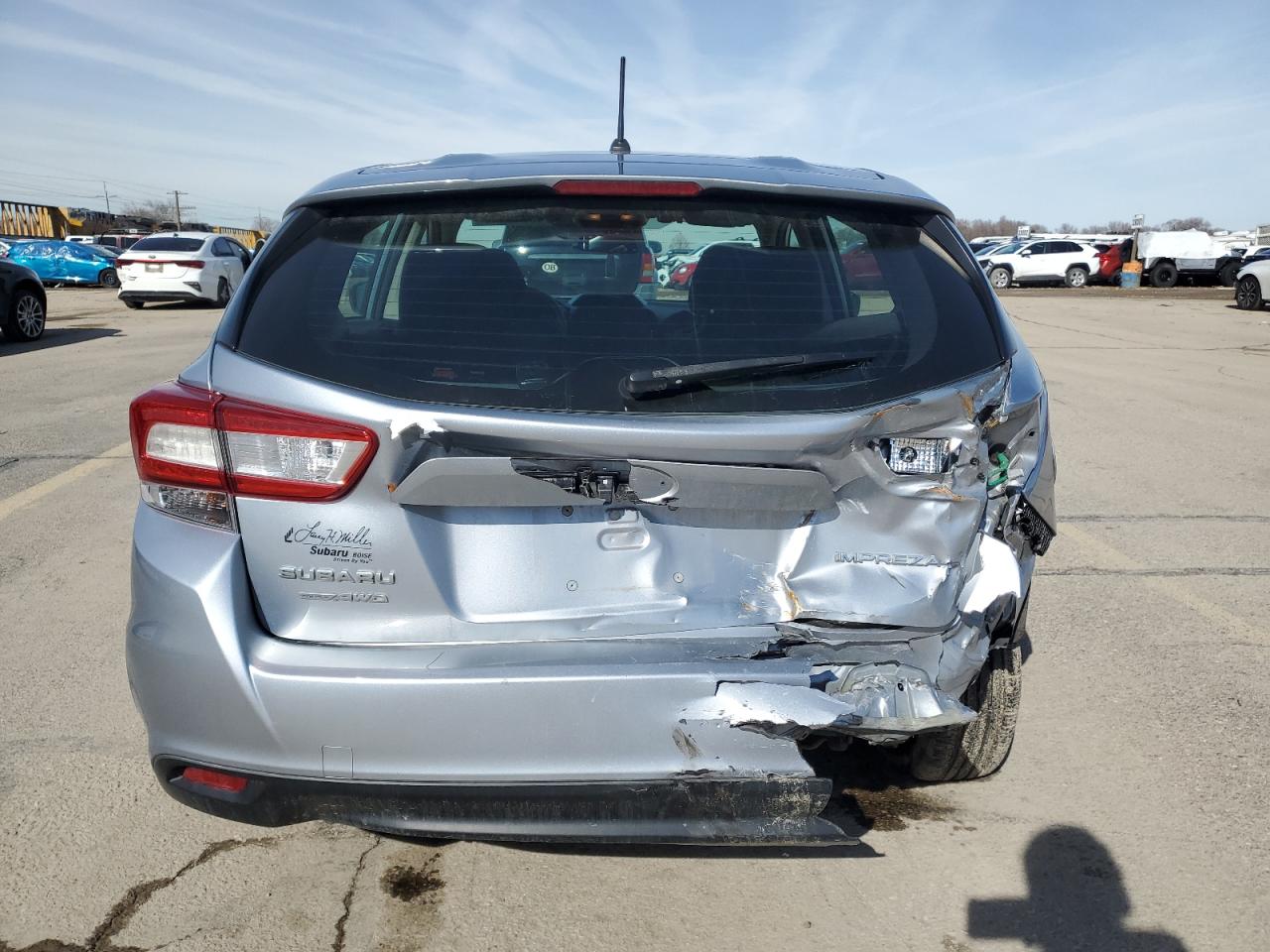 2019 Subaru Impreza VIN 4S3GTAA60K3708815 Copart auction photo, rear end / front end damage thumbnail 6