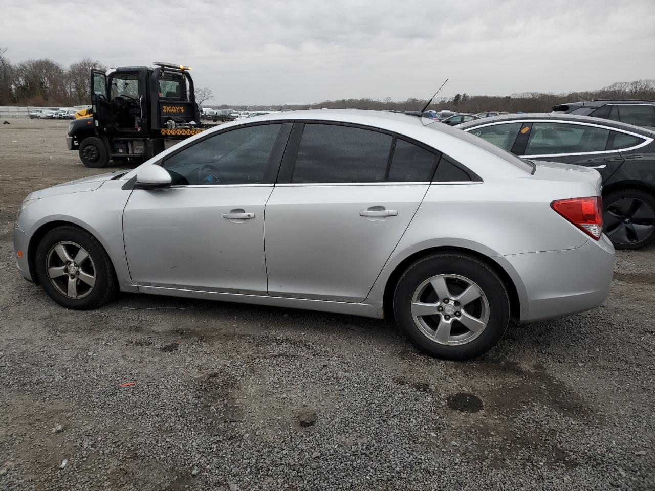 2012 Chevrolet Cruze VIN 1G1PF5SC4C7308343 Copart auction photo, front end / side damage thumbnail 2