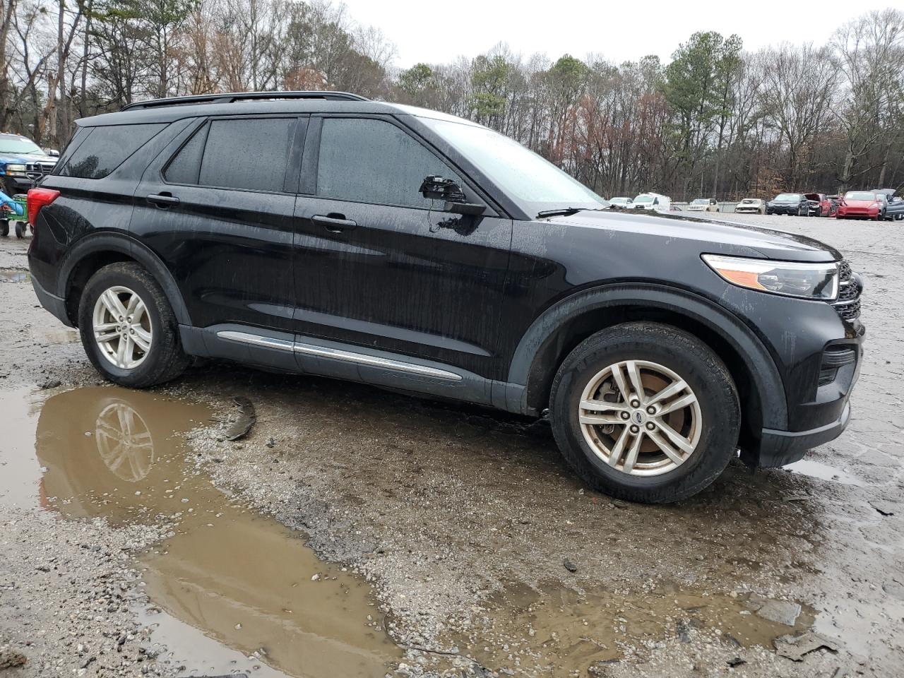 2020 Ford Explorer VIN 1FMSK7DH3LGB45861 Copart auction photo, rear end / side damage thumbnail 4
