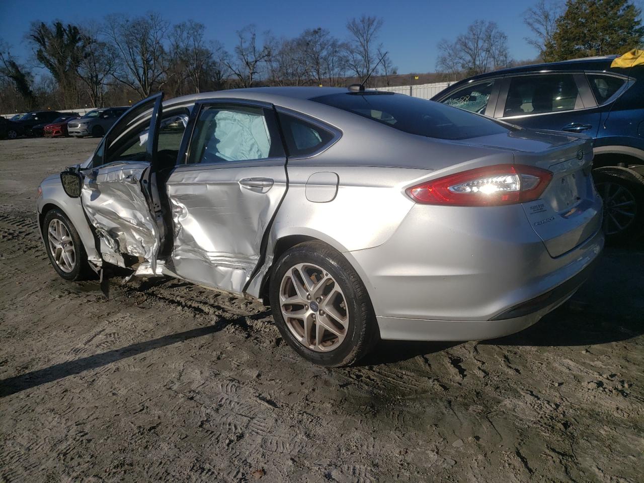 2013 Ford Fusion VIN 3FA6P0HR3DR327335 Copart auction photo, side damage thumbnail 2