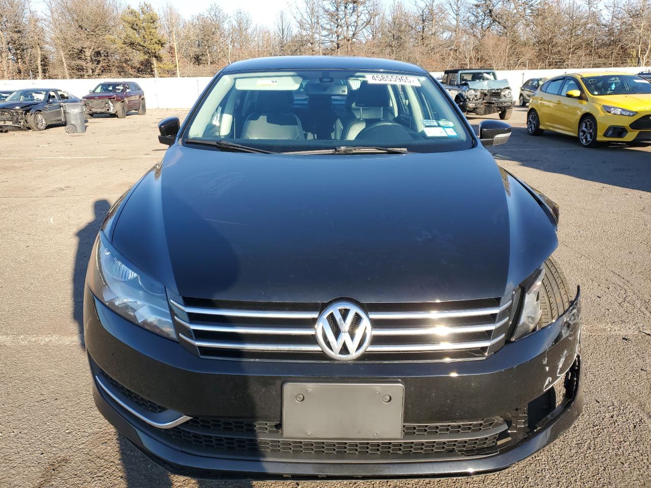 2014 Volkswagen Passat VIN 1VWBT7A32EC089347 Copart auction photo, front end / side damage thumbnail 5