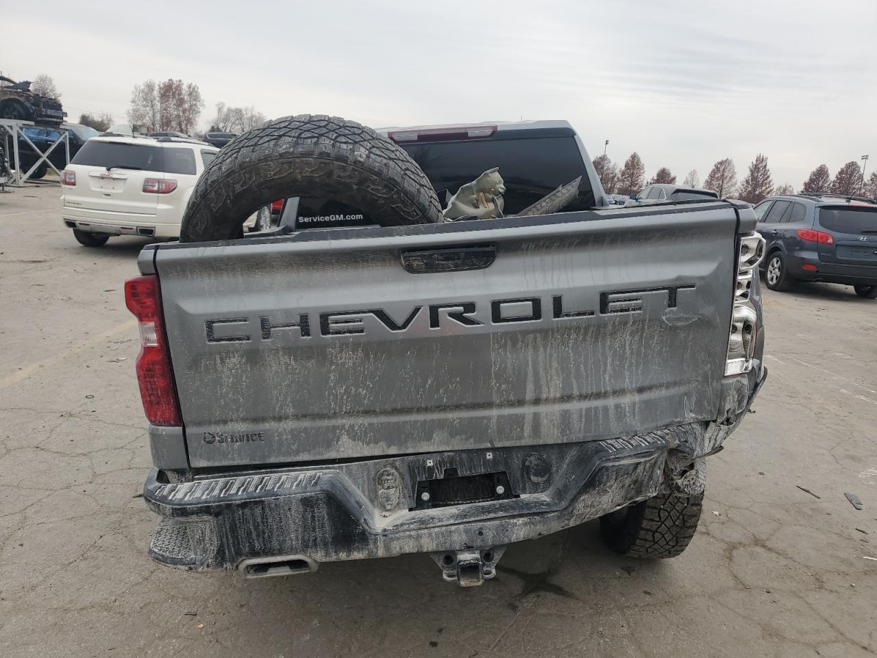 2023 Chevrolet Silverado VIN 3GCUDCED6PG354730 Copart auction photo, all over damage thumbnail 6
