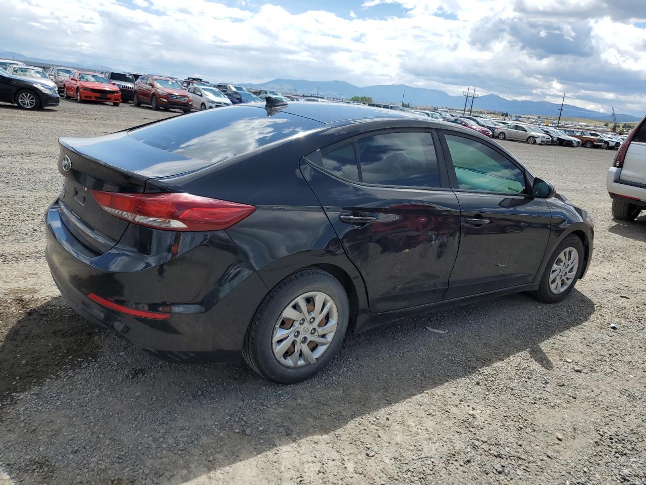 2017 Hyundai Elantra VIN KMHD74LF4HU424771 Copart auction photo, side damage thumbnail 3
