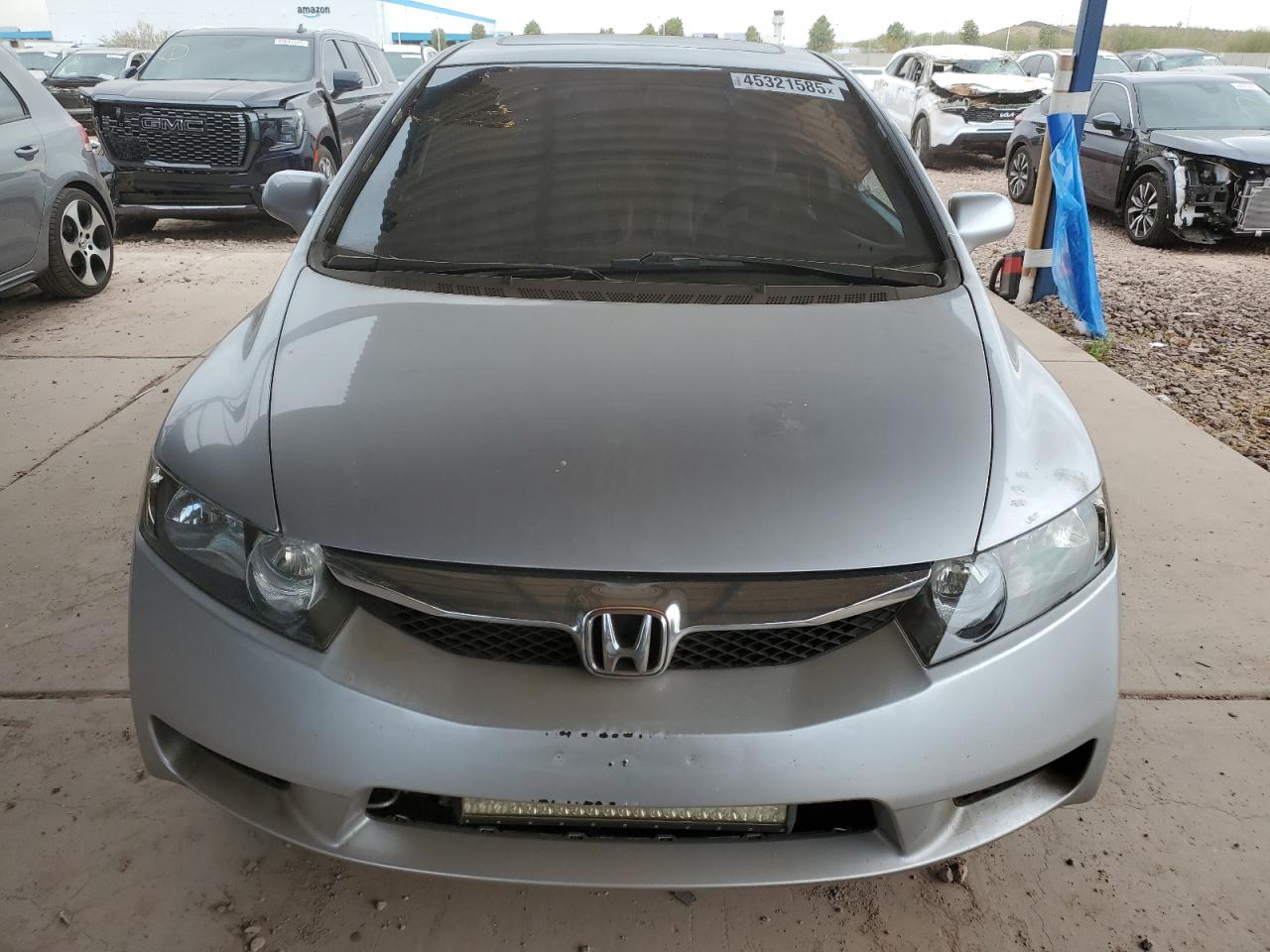 2011 Honda Civic VIN 19XFA1F84BE040876 Copart auction photo, side / rear end damage thumbnail 5