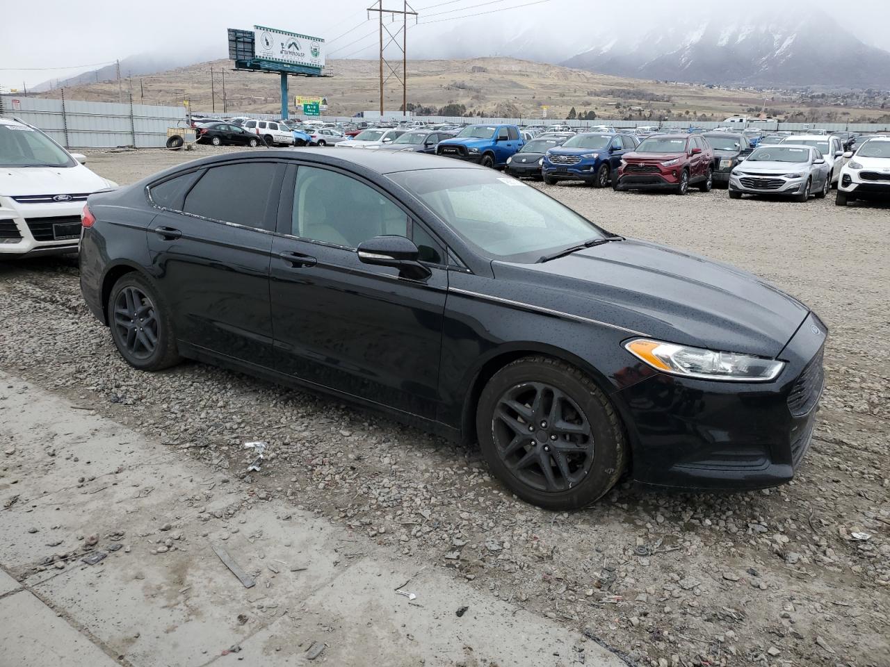 2016 Ford Fusion VIN 3FA6P0H71GR140694 Copart auction photo, rear end / side damage thumbnail 4