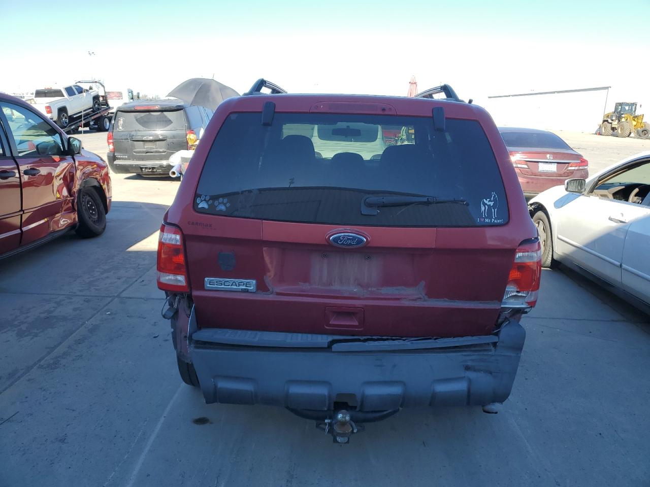 2010 Ford Escape VIN 1FMCU0D70AKC52423 Copart auction photo, front end / rear end damage thumbnail 6