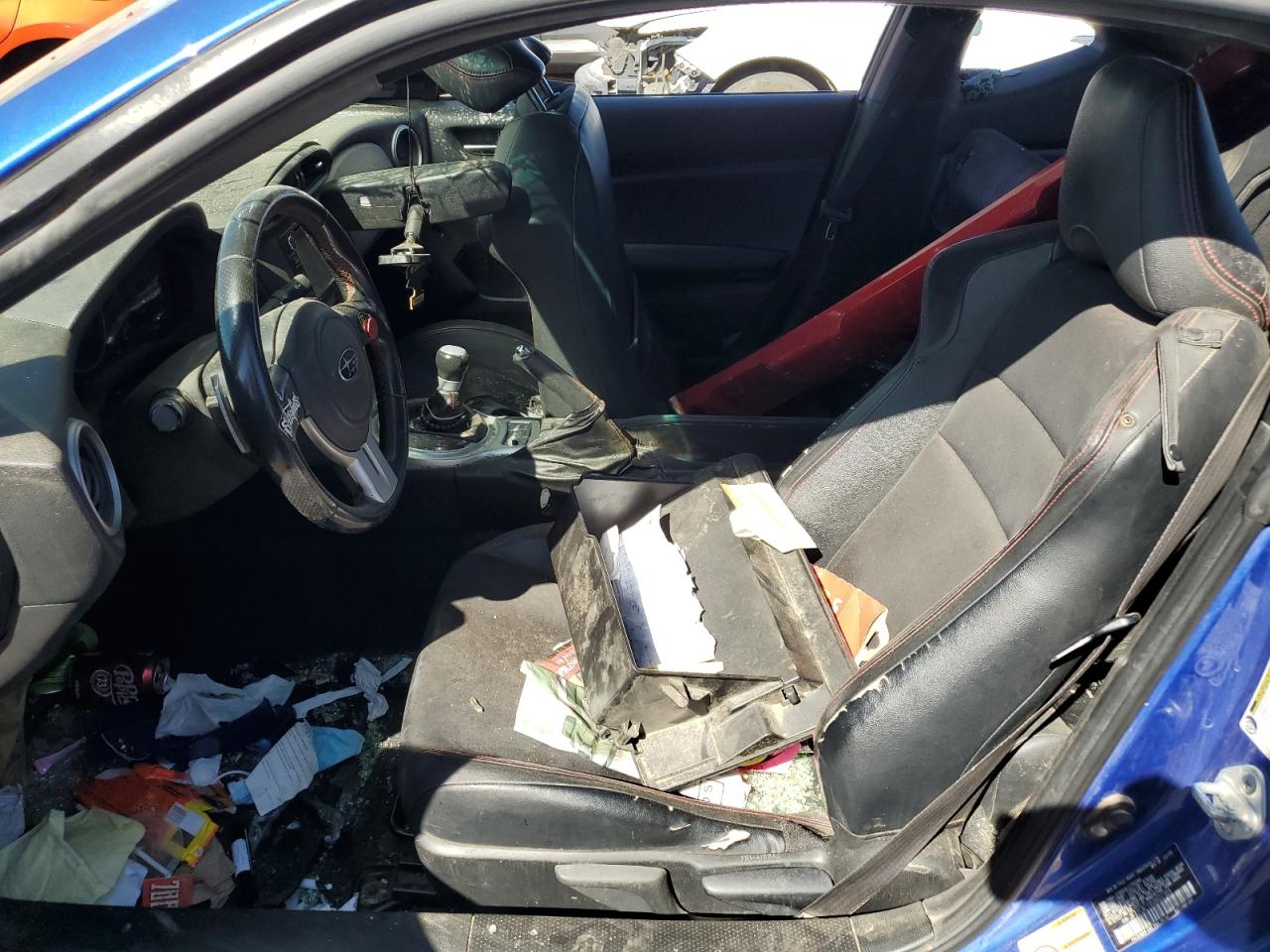 2016 Subaru BRZ VIN JF1ZCAC1XG8602303 Copart auction photo, vandalism damage thumbnail 7