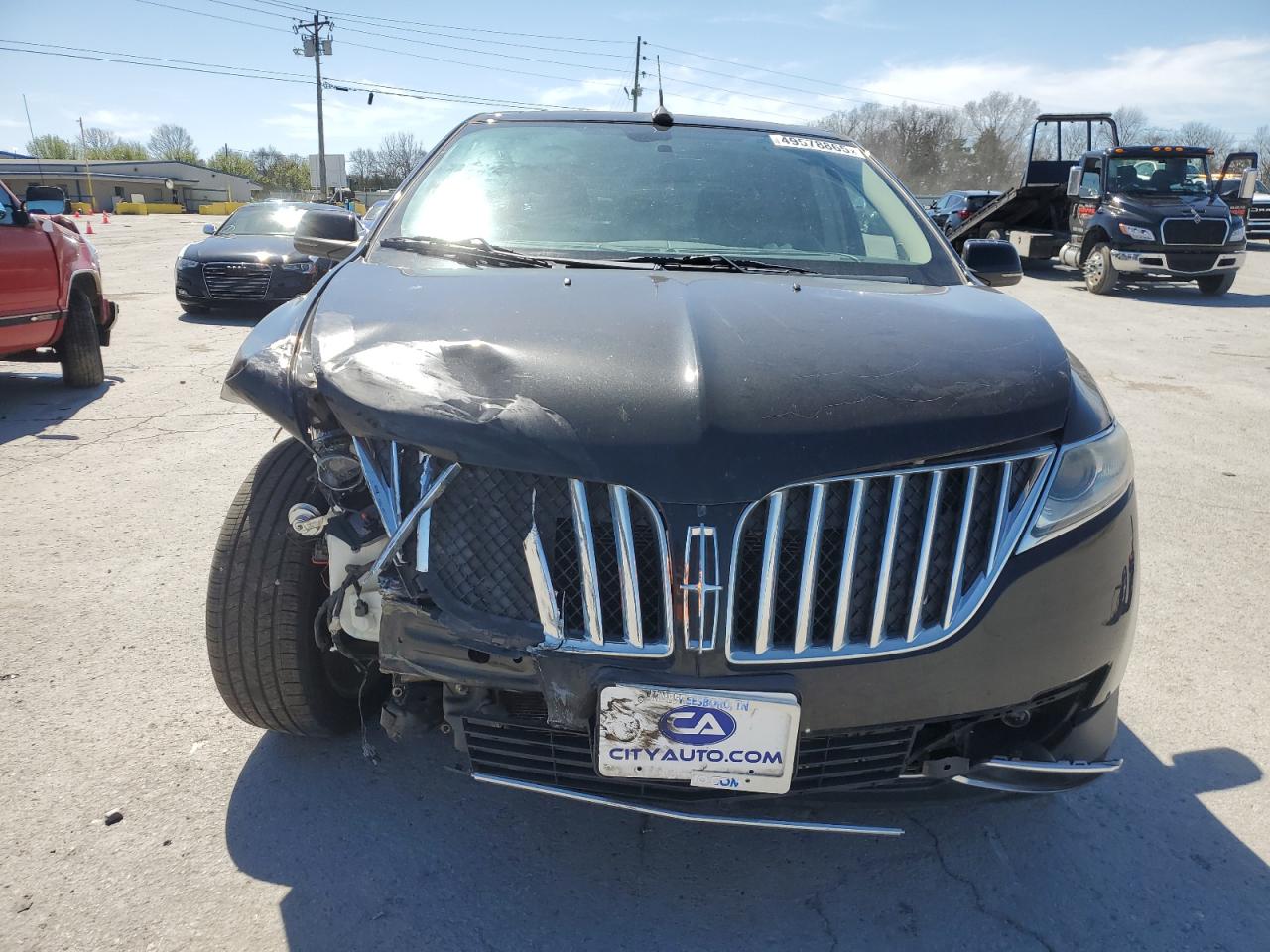 2013 Lincoln MKX VIN 2LMDJ6JK2DBL13587 Copart auction photo, front end damage thumbnail 5