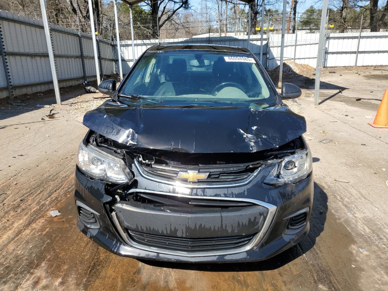 2018 Chevrolet Sonic VIN 1G1JD5SHXJ4100084 Copart auction photo, front end / side damage thumbnail 5