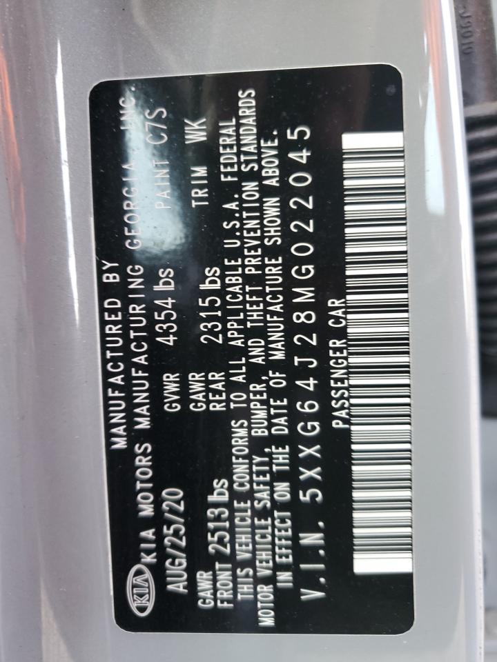 2021 KIA K5 VIN 5XXG64J28MG022045 Copart auction photo, side damage thumbnail 14